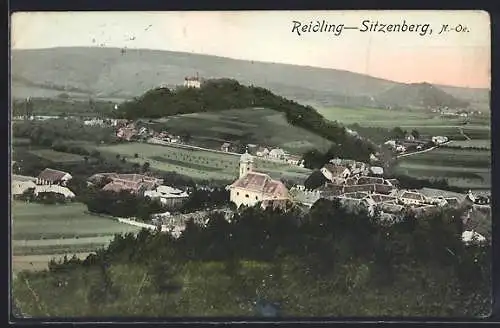 AK Reidling-Sitzenberg /N.-Oe., Teilansicht mit Kirche