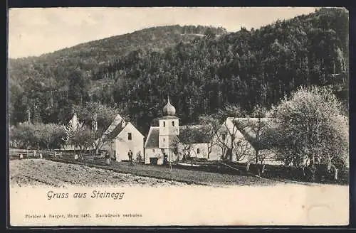 AK Steinegg, Ortspartie an der Kirche