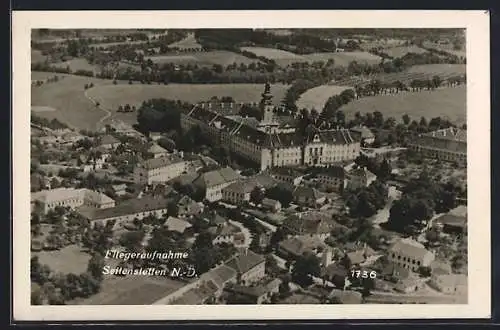 AK Seitenstetten /N.-D., Teilansicht mit Kloster, Fliegeraufnahme