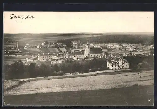 AK Geras /N.-Oe., Teilansicht mit Kirche