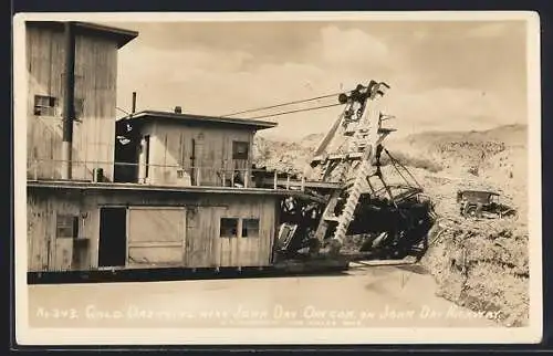 AK John Day, OR, Gold Dredging on John Day Highway