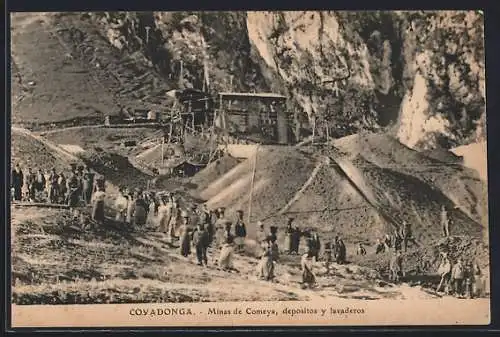 AK Covadonga, Minas de Comeya, depositos y lavaderos