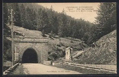 AK Le Lioran, Le Tunnel de la Route (Long. 1800m)