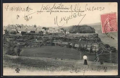 AK Salers, Barrouze vue du Puy Salers