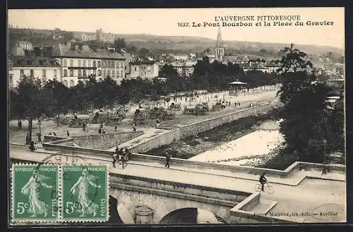 AK Aurillac, Le Pont Bourbon et la Place du Gravier