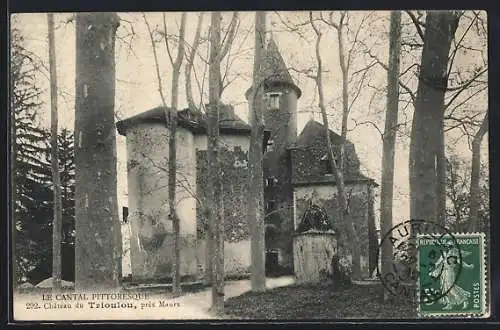 AK Ler Trioulou, Château du Trioulou, près de Maurs, dans le Cantal pittoresque