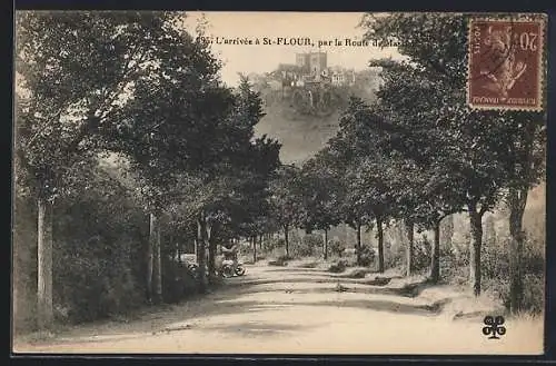 AK Saint-Flour, L`arrivée par la Route d`Aurillac