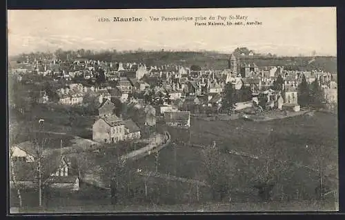 AK Mauriac, Vue panoramique prise du Puy St-Mary