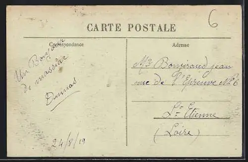 AK Massiac, Vue générale prise de la Route de Neussargues avec Pont sur l`Alagnon