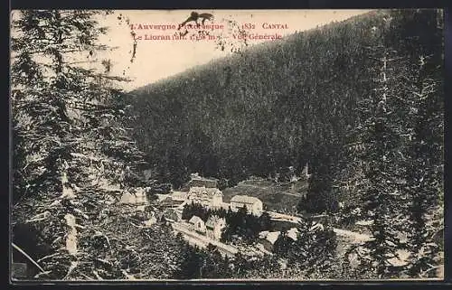 AK Lioran, Vue générale à 1165 m d`altitude dans les montagnes du Cantal