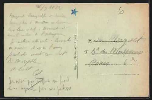 AK Neussargues, Pont du Vernet, Vue générale