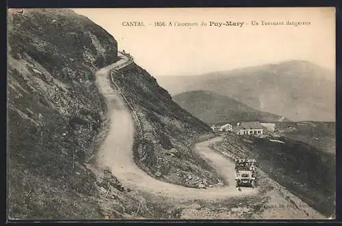 AK Puy-Mary, À l`ascension du Puy-Mary, Un tournant dangereux