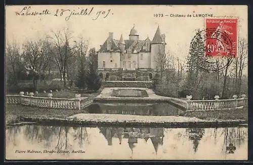 AK Lamothe, Château de Lamothe et son jardin élégant