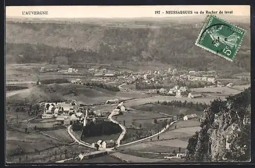 AK Neussargues, Vue du Rocher de Laval