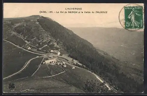 AK Col de Nerom, Le Col de Nerom et la Vallée du Falgoux