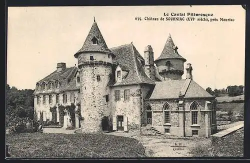 AK Sourniac, Château du XVe siècle près de Mauriac