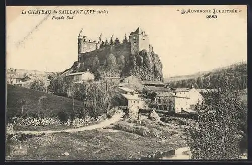 AK Saillant, Le Château du Saillant (XVe siècle), Facade Sud