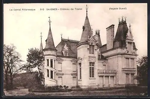 AK Saignes, Château de Transi (facade Ouest)