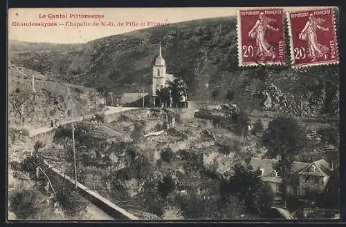 AK Chaudes-Aigues, Chapelle de N.-D. de Pitié et filature