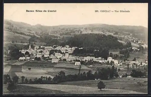 AK Condat, Vue générale du village et des environs verdoyants