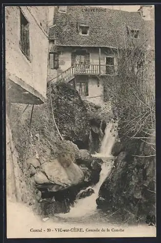 AK Vic-sur-Cère, Cascade de la Conche