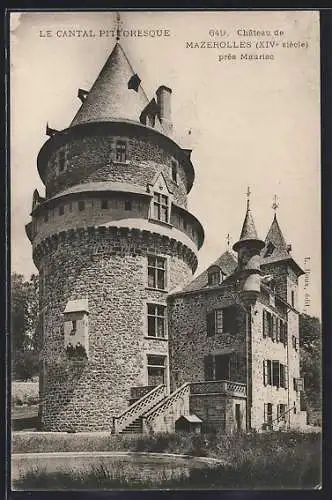 AK Mazerolles, Château du XIVe siècle près de Mauriac