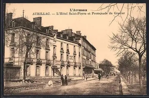 AK Aurillac, L`Hôtel Saint-Pierre et Promenade du Gravier