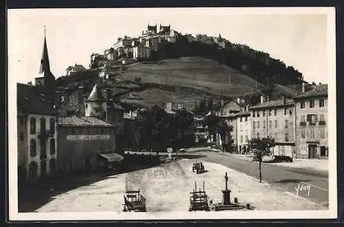 AK Saint-Flour, La Ville vue du faubourg