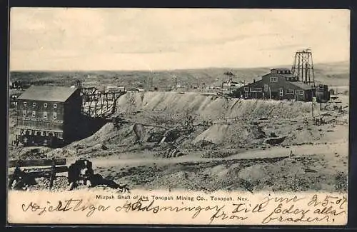 AK Tonopah, NV, Mizpah Shaft of the Tonopah Mining Co.