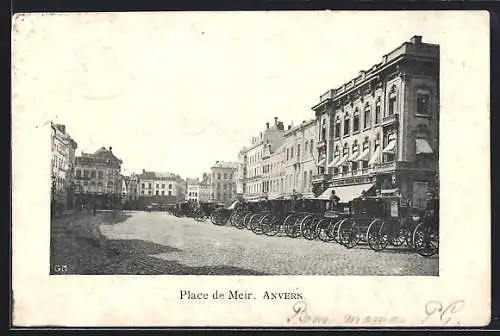 AK Anvers, Place de Meir