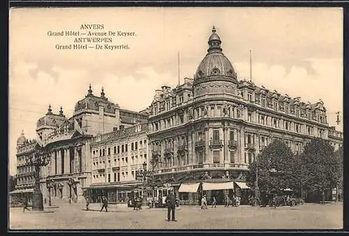 AK Anvers, Grand Hotel, Avenue De Keyser