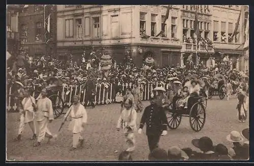 AK Anvers, Cortège des Bijoux 1923, Voitures chinoises