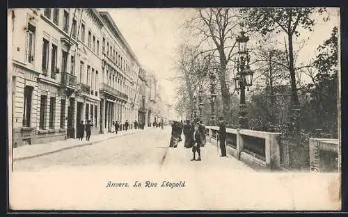 AK Anvers, La Rue Léopold