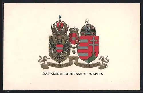 AK Das kleine gemeinsame Wappen von Österreich, Rotes Kreuz