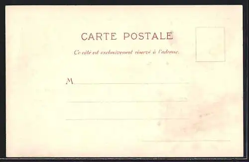 AK Les Premiers Timbres de l`Empire Francais, Wappen
