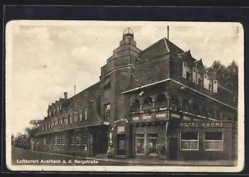 AK Auerbach / Bergstrasse, Hotel Krone