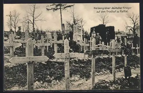 AK Reuthen, Heldengräber deutscher Krieger auf dem Friedhof