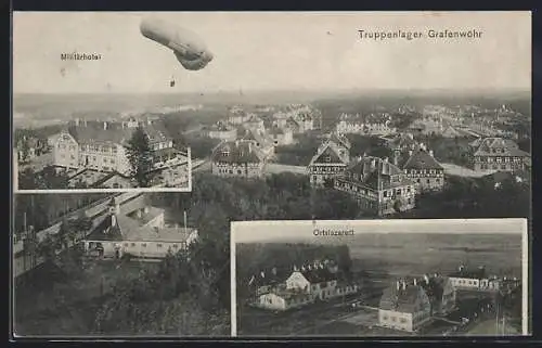 AK Grafenwöhr, Truppenlager, Ballon, Militärhotel