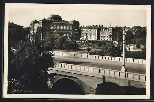 AK Weimar / Thür., Partie am Viadukt