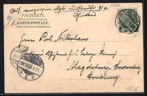 AK Weimar / Thüringen, Jubiläumsplatz aus der Vogelschau