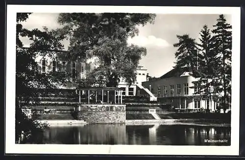 AK Weimar / Thür., Blick zur Weimarhalle