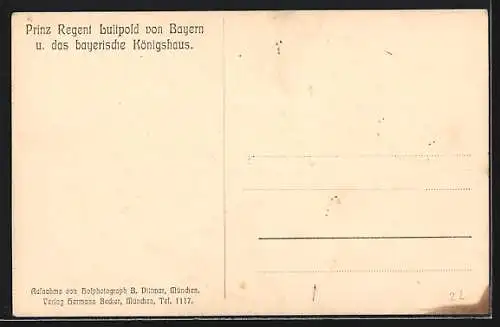 AK König Ludwig III. und das bayrische Königshaus