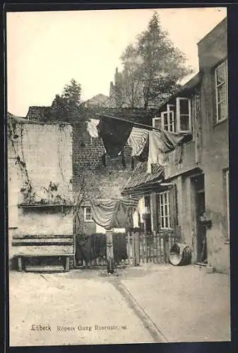 AK Lübeck, Röpers Gang, Rosenstrasse 18