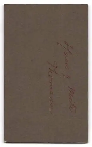 Fotografie Julius Peters, Bergedorf, Brink 10, Hans und Mike Thomann im Porträt