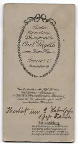 Fotografie Carl Pagels, Treuen, Bahnhofstrasse 20, Herbert mit seiner Mutter
