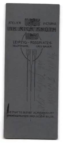 Fotografie Atelier Victoria, Leipzig, Rossplatz 6, Willy Dietrich im Jahr 1907