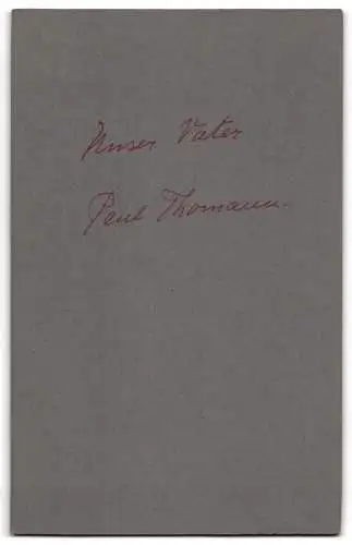 Fotografie Julius Peters, Bergedorf, Brink 10, Paul Thomann mit Vollbart