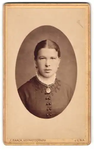 Fotografie Friedrich Haack, Jena, Promenade, Porträt einer Frau