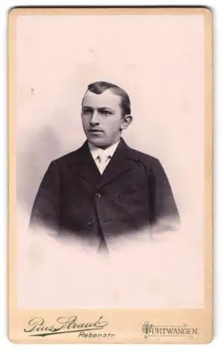 Fotografie Pius Straub, Furtwangen, Rabenstr., Porträt eines jungen Mannes