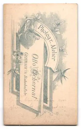 Fotografie Otto Ochernal, Geithain, Bahnhofstr., Porträt einer jungen Dame im Profil